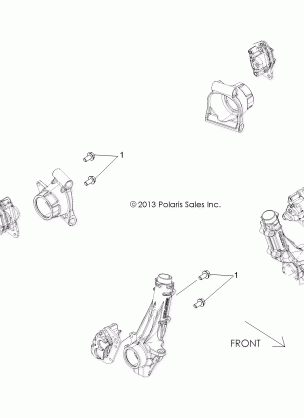 BRAKES CALIPER MOUNTING - A16DAA57F1 / F2 / E57FM (49ATVCALIPERMTG14325)