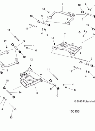 SUSPENSION REAR CONTROL ARMS - A16DAA57F1 / F2 / E57FM (100156)