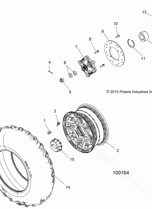 WHEELS REAR - A16DAE57FM (100164)