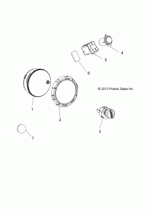 ELECTRICAL DASH INSTRUMENTS AND SWITCHES - A16DAE87AL (49ATVDASH14SP325)