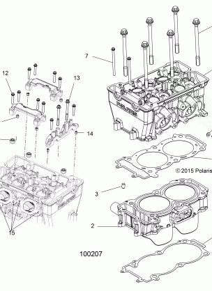 ENGINE CYLINDER and HEAD - A16DAE87AL (100207)