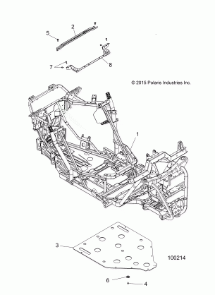 CHASSIS MAIN FRAME AND SKID PLATE - A16DAE87AL (100214)