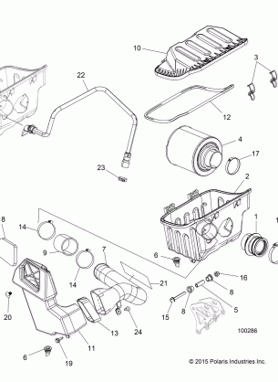 ENGINE AIR INTAKE SYSTEM - A16DAH57A1 (100286)