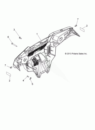 BODY BUMPER REAR - A16DAH57A1 (49ATVBUMPERRR14325)