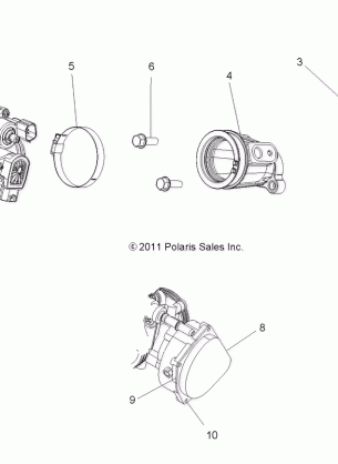 ENGINE THROTTLE BODY and FUEL RAIL - A16DAH57A1 (49RGRTHROTTLEBODY12RZR570)