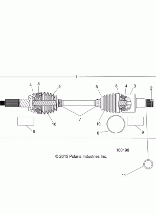 DRIVE TRAIN REAR HALF SHAFT (TO 4 / 25 / 16) - A16DAH57A1 (100196)