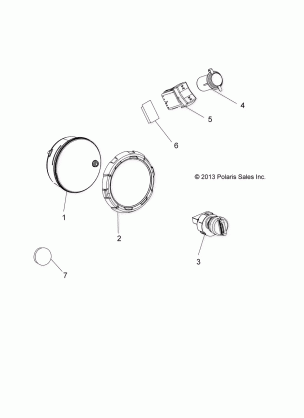 ELECTRICAL DASH INSTRUMENTS AND SWITCHES - A16DAH57A1 (49ATVDASH14SP325)