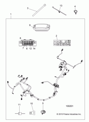 ELECTRICAL WIRE HARNESS - A16DAH57A1 (100201)