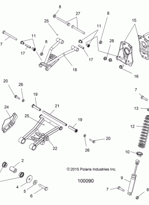 SUSPENSION REAR - A16SDA57A1 / L2 / E57A2