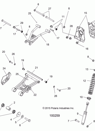 SUSPENSION REAR - A16SDA57N2 / E57N2