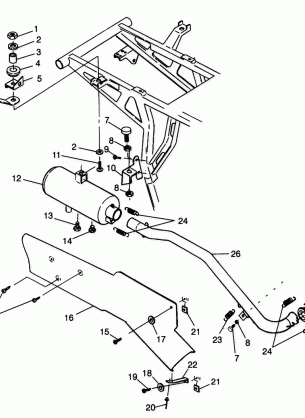 EXHAUST SYSTEM - N98AC42D (4945214521A012)