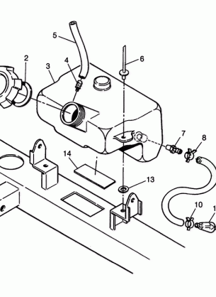 OIL TANK Trail Blazer W98BA25C (4945464546A014)