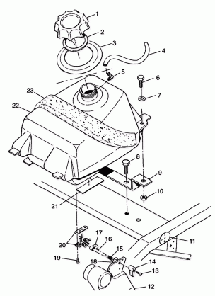 FUEL TANK Trail Blazer W98BA25C (4945464546A012)