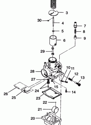 CARBURETOR Trail Blazer W98BA25C (4945464546C013)