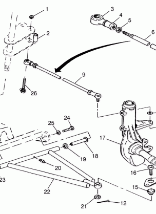 A-ARM / STRUT MOUNTING Sport 400L W98BA38C (4947234723B005)