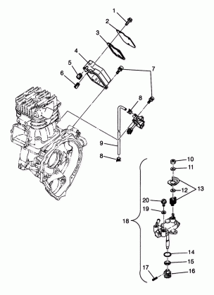 OIL PUMP Sport 400L W98BA38C (4947234723C014)