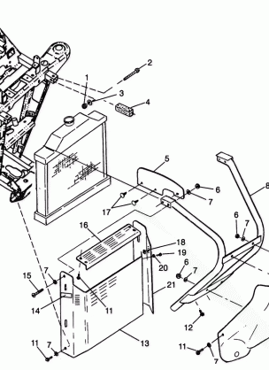 FRONT BUMPER and SHIELDS Sport 400L W98BA38C (4947234723A007)