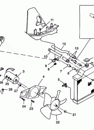 COOLING SYSTEM Scrambler 400 W98BC38C (4947254725A011)