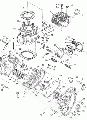CRANKCASE and CYLINDER - W98BC38C (4947254725d001)