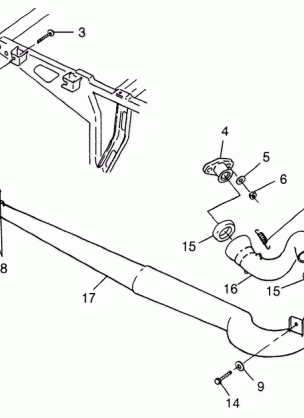 EXHAUST SYSTEM Scrambler 400 W98BC38C (4947254725A012)