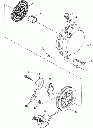 RECOIL STARTER - W98BC38C (4947254725d006)