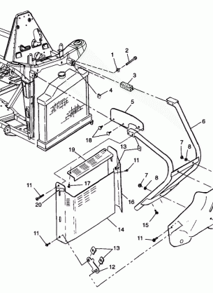 FRONT BUMPER and SHIELDS Scrambler 400 W98BC38C (4947254725A007)