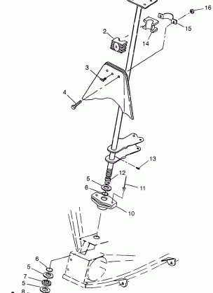 STEERING POST Scrambler 400 W98BC38C (4947254725B010)