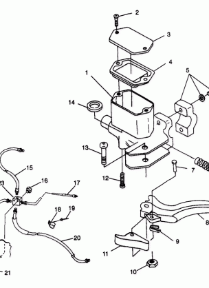 CONTROLS - MASTER CYLINDER / BRAKE LINE - W98BC50A (4944994499b012)