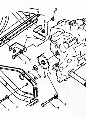 GEARCASE MOUNTING - W98BC50A (4944994499c001)