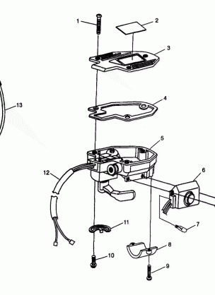 CONTROLS - THROTTLE ASM. / CABLE - W98BC50A (4944994499b011)