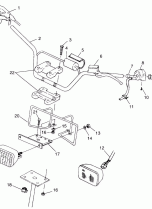 HANDLEBAR / HEADLIGHT - W98BC50A (4944994499b009)