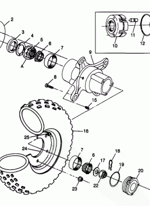 FRONT WHEEL - W98BC50A (4944994499b006)