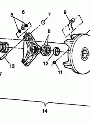 DRIVE CLUTCH - W98BC50A (4944994499b013)