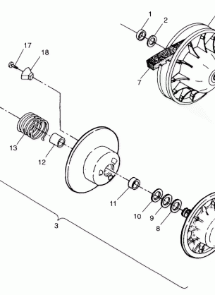 DRIVEN CLUTCH - W98BC50A (4944994499b014)