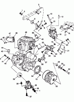 ENGINE MOUNTING - W98BC50A (4944994499a010)