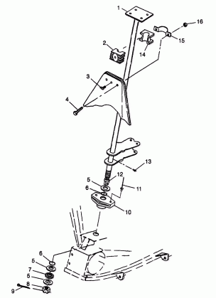 STEERING POST - W98BC50A (4944994499b010)