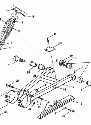 SWING ARM / SHOCK MOUNTING - W98BC50A (4944994499c009)