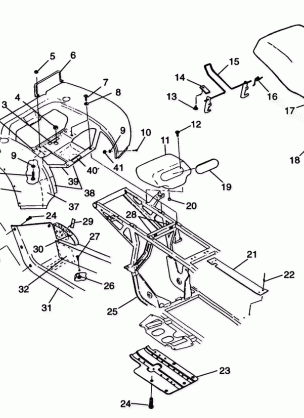 REAR CAB and SEAT - W98CA28C (4945364536a007)