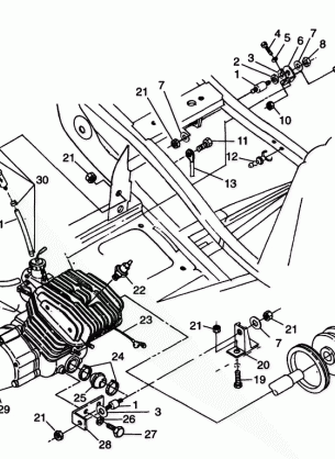 ENGINE MOUNTING - W98CA28C (4945364536a010)