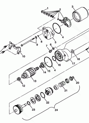 STARTING MOTOR XPRESS 300 W98CA28C (4945364536C013)