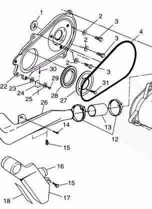 CLUTCH COVER XPRESS 300 W98CA28C (4945364536C001)