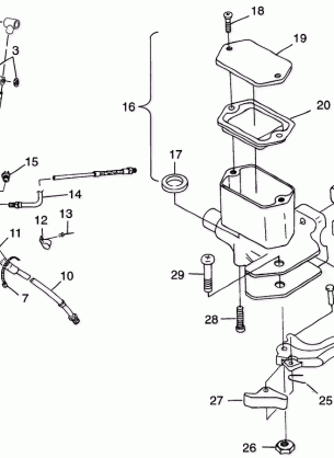 CONTROLS-MASTER CYLINDER / BRAKE LINE XPLORER 400L W98CC38C (4945414541B009)