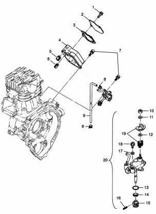 OIL PUMP XPLORER 400L W98CC38C (4945414541D004)