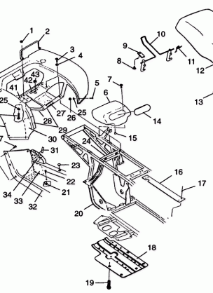 REAR CAB and SEAT XPLORER 400L W98CC38C (4945414541A006)