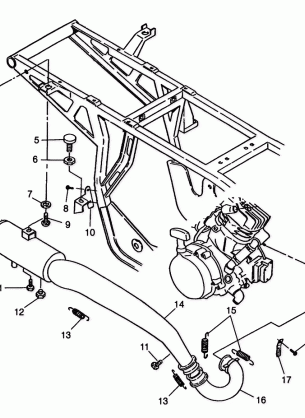 EXHAUST SYSTEM XPLORER 400L W98CC38C (4945414541A012)