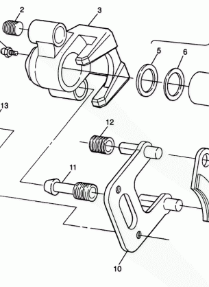 FRONT BRAKE XPLORER 400L W98CC38C (4945414541B007)