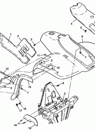 FRONT CAB XPLORER 400L W98CC38C (4945414541A005)