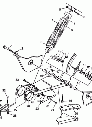 SWING ARM / SHOCK MOUNTING XPLORER 400L W98CC38C (4945414541C001)