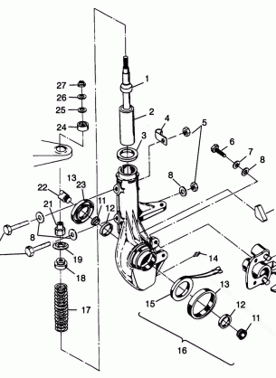 FRONT STRUT XPLORER 400L W98CC38C (4945414541B004)