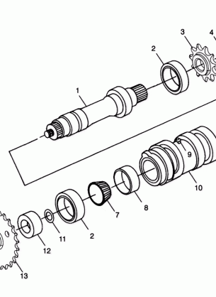 CENTER TIGHTENER XPLORER 400L W98CC38C (4945414541B014)